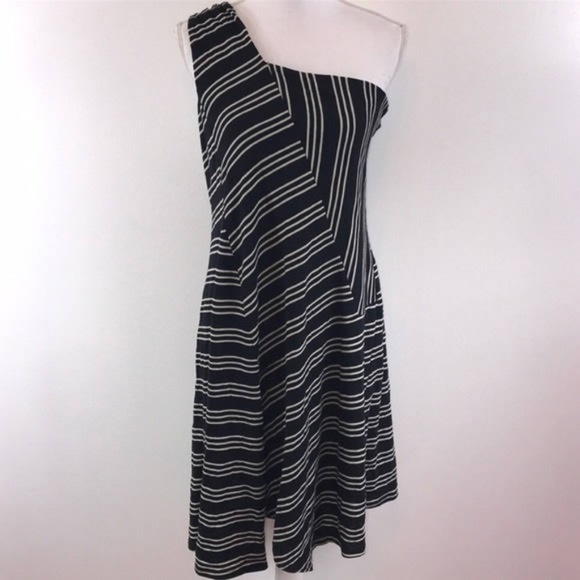 Anthropologie Maeve Black Striped Dress XS NWT - Picture 2 of 9